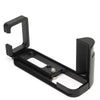 FITTEST X-T20 Vertical Shoot Quick Release L Plate Bracket Base Holder for FUJI X-T20 / X-T10 (Black)