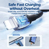 JOYROOM SA29-AL3 3A USB to 8 Pin Liquid Silicone Fast Charging Data Cable, Length: 1.2m(Black)