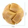 Intelligence Wooden Ball Shaped Pull-Apart IQ Puzzle Magic Cube Toy(Fleshcolor)