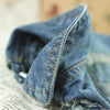 Retro Denim Dog Vest, Light Blue, Size L