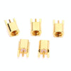 5x MMCX Female PCB Connector 6GHz 50 Ohm Gold Plated