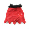 Shiny Devil Dog Cat Costume Cloak, Red, XL