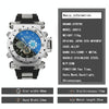 STRYVE S8015 Men Dual Movement Sports Quartz Large Dial Waterproof Watch(Silver White)
