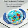 Kids 3D Maze Ball Toys Breakthrough Balance Roller Ball Puzzle Game Thinking Training Labyrinth(Royal Blue)