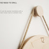 10 inch Scale Version Wooden Sling Wall Clock Home Living Room Clock