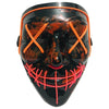 Halloween Festival Party X Face Seam Mouth Two Color LED Luminescence Mask(Orange Purple)