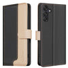 For Samsung Galaxy M16 5G / F16 5G Color Matching RFID Anti-theft Leather Phone Case(Black)