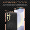 For Samsung Galaxy A26 5G AZNS Electroplated Edge Carbon Fiber Texture Phone Case(Green)