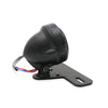 Universal Retro Waning Tail Light Motorcycle Modified Rear Tail Light Brake Light(Black)