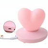 USB Bedside Nursing Night Light Romantic Love Heart Touch Sensing Light(Pink Love)