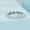 S925 Sterling Silver Oxidized Twisted Pattern Ring, Size: 8(SCR1047)
