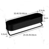 Toilet Shelf No-Punch Bathroom Storage Rack, Specification: 40cm Black