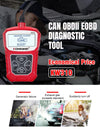 KONNWEI KW310 OBD Car Fault Detector Code Reader ELM327 OBD2 Scanner Diagnostic Tool(Red)