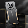 For OPPO A5 Pro Blade Series TPU Hybrid Metal Phone Case(Blue)
