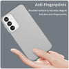 For Samsung Galaxy A16 4G Frosted Translucent TPU Hybrid PC Full Coverage Phone Case(White)