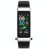 K50 1.08 inch Leather Band Earphone Detachable IP67 Waterproof Smart Watch Support Bluetooth Call(Black Silver)