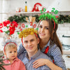 2025 Digital Christmas Party Decoration Headband Mall Bar New Year Eve Event Headdress(Gold)