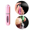 Portable Mini Aluminum Refillable Perfume Bottle Spray Empty Cosmetic Containers Atomizer, Capacity:5ml(Pink)
