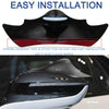1pair Car Rearview Mirror Rain Eyebrow Blind Spot Reversing Round Mirror(White)