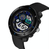 SANDA 762 Watch Men Watch Students Men Watch Fashion Trend Youth Waterproof Night light Sports Men(Blue)
