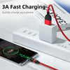1m 3A Output 3 in 1 USB to 8 Pin + USB-C / Type-C + Micro USB 540 Degree Rotating Magnetic Data Sync Charging Cable(Black)
