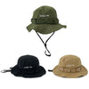 Summer Outdoor Mountaineering Fisherman Hat Camping Sun Protection Cap, Size: M(Black)