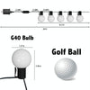 G40 Bulb Bluetooth Smart RGB String Lights Outdoor Decoration, Spec: 5m 25 LEDs-UK Plug