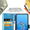 For Asus Zenfone 7 / 7 Pro  Four-leaf Clasp Embossed Buckle Mobile Phone Protection Leather Case with Lanyard & Card Slot & Wallet & Bracket Function(Blue)