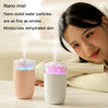 230ml Flower Air Humidifier USB Home Car Aroma Humidifier With Colorful Ambient Light(Pink)