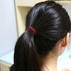 20pcs / Pack Girls Kids Rubber Bands Ponytail Holder Elastic Hair Bands (Wine Red)