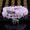 Fashion Jewelry Accessory Garnet Beads Bracelet (Pink Crystal & Elephant & Fish)