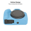 For Canon EOS R100 Litchi Texture Soft Silicone Protective Case(Blue)