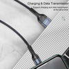 USAMS US-SJ448 U55 2A 8 Pin Aluminum Alloy Weave Charging Cable, Length:1m (Green)