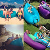 Inflatable Lounger Polyester Fabric Compression Air Bag Sofa for Beach / Travelling / Hospitality / Fishing, Size: 185cm x 75cm x 50cm, Normal Quality(Orange)