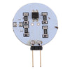 G4 12 LEDs SMD 5730 360LM 2800-3200K Round Shape Stepless Dimming Energy Saving Light Pin Base Lamp Bulb, DC 12V (Warm White)