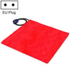 50x50cm Red Heated Pet Pad, 12V Electric Blanket (EU Plug)