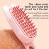 Electric Cat Massage Comb with Spray - Pink - USB Rechargeable