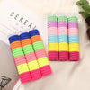 20pcs / Pack Girls Kids Rubber Bands Ponytail Holder Elastic Hair Bands(Dark Five Colors)