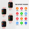 GTS5 2.0 inch Fitness Health Smart Watch, BT Call / Heart Rate / Blood Pressure / MET / Blood Glucose(Rose Gold)