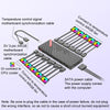COOLMOON AM10 ARGB+PWM Dual 10 Ports Temperature Control Splitter Case Fan 5V 3Pin HUB(White)