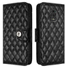 For Redmi Note 9S / Note 10 Lite Rhombic Texture Flip Leather Phone Case with Lanyard(Black)