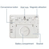 8218 Thin and Light Magnetic Wall-mounted LCD Temperature Electronic Digital Clock(White)