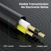 0.3m Gold Plated 3.5mm TRS Female to 2 x 6.35mm TS Male Mono Y Splitter Adapter Audio Cable(Black)