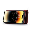 For iPhone 14 Pro Max DG.MING Crazy Horse Texture Detachable Magnetic Leather Case(Brown)