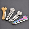 Mini Folding Key Knife Keychain - Steel Blade, 8cm - Multi-Colour