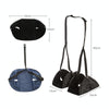 Travel Foot Rest Hammock Office Leisure Pedal, Color: Black Split