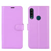 For Alcatel 1SE  2020 Litchi Texture Horizontal Flip Protective Case with Holder & Card Slots & Wallet(Purple)