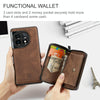For OnePuls 11 JEEHOOD Magnetic Zipper Horizontal Flip Phone Leather Case(Brown)