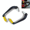 2 PCS Motorcycle Modification Accessories Striped Horn Shape Gear Brake Clutch Handbrake(Gold)