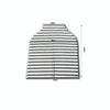 Multifunctional Cotton Nursing Towel Safety Seat Cushion Stroller Cover(Three-color Stripes)
